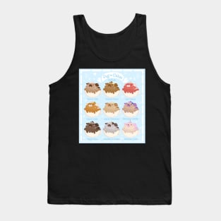 Pug Cake Menu Tank Top